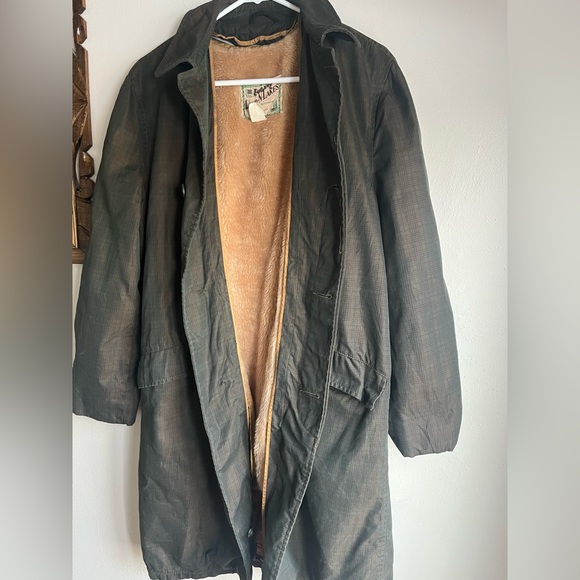 1950’s Land-N-Lakes Detachable Rayon Lining Men's Black Coat